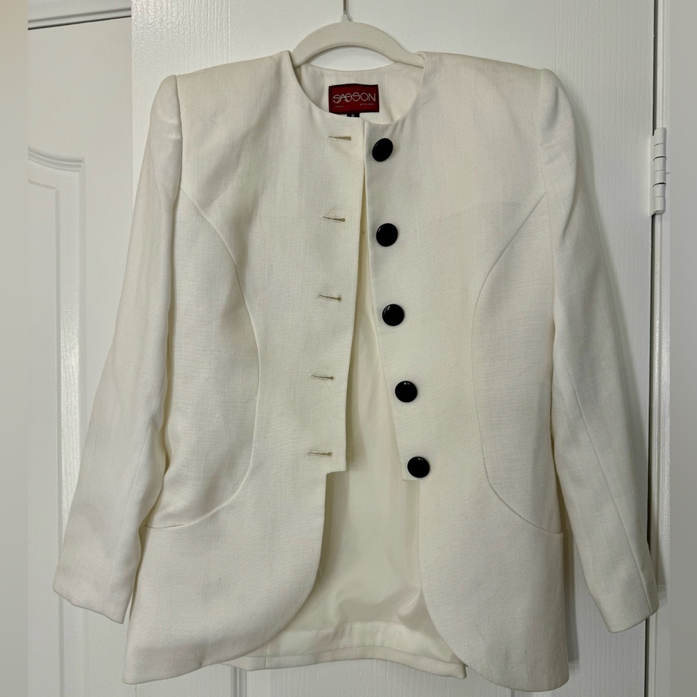 Vintage Sassoon Cream Blazer